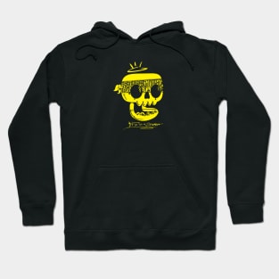 yelow caligro skeleton Hoodie